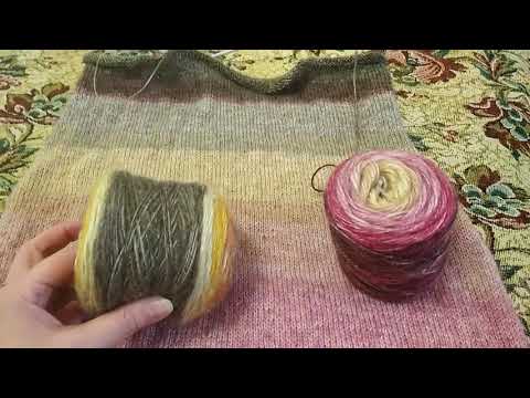 Видео: Свитер из пряжи Секционного Окрашивания
