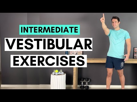 Видео: Упражнения от головокружения, вертиго и повышенной чувствительности к движению (СРЕДНИЙ УРОВЕНЬ) ...