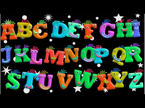Видео: Песня про алфавит с красочной анимацией | Учим алфавит!
