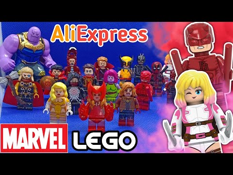 Видео: ЛЕГО МАРВЕЛ СТАЛ }{ЕНТАЙНЫМ/LEGO MARVEL minifigures aliexpress #6