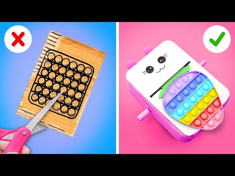 Видео: Новые легкие и крутые поделки из картона 🎨🛠️ Вы попробуете эти умные лайфхаки дома? от 123 GO!