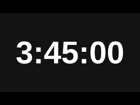 Видео: Таймер на 3 часа 45 минут