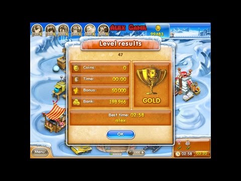 Видео: Farm Frenzy 3 Ice Age (level 47) only GOLD Веселая ферма 3 Ледниковый период (уровень 47) Золото