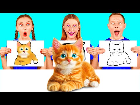 Видео: Кто Лучше Нарисует Предмет, Получит Его | Лайфхаки для Рисования