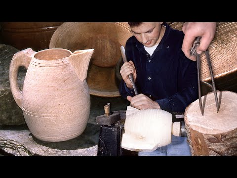 Видео: ДЕРЕВЯННЫЙ КУВШИН ручной работы из ствола березы | Документальный фильм