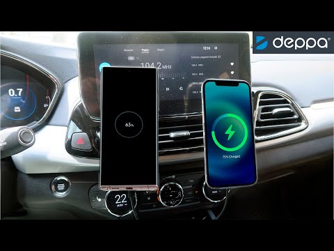 Видео: Беспроводные зарядки в машину от deppa для Самсунг и Айфон с Magsafe на магните