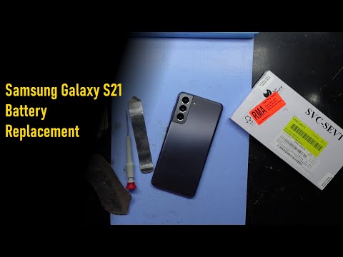 Видео: Замена аккумулятора Samsung Galaxy S21