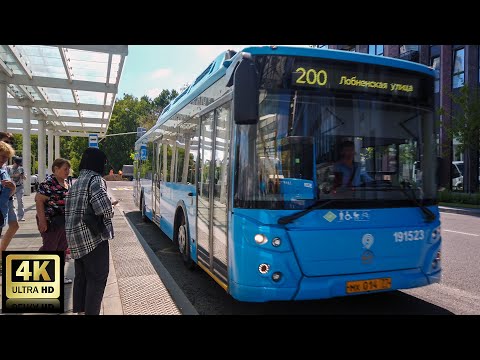 Видео: 200 маршрут автобуса. 24.06.2022 год. Москва.