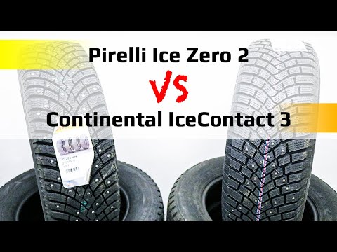 Видео: Pirelli Ice Zero 2 =или= Continental IceContact 3 – какие зимние шины лучше?