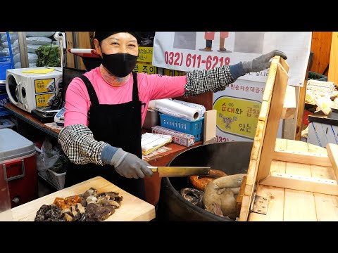 Видео: Корейская колбаса ручной работы / 4 вида мороженого / Жаркое из свиной кишки | Корейская уличная еда