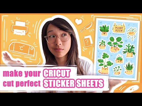 Видео: СОЗДАЙТЕ НАКЛЕЙКИ ДОМА: как создать лист наклеек с помощью Cricut