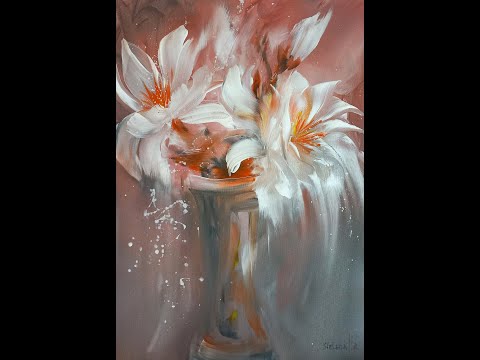 Видео: Intuitive painting with acrylic / Интуитивно рисуване с акрилни бои