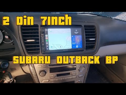 Видео: Установка 2Din 7Inch магнитолы в Subaru Outback BP место бардачка