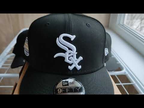 Видео: Бейсболка New Era 9FIFTY Chicago White Sox Patch World Series 2005 Black\Grey UV Snapback Hat