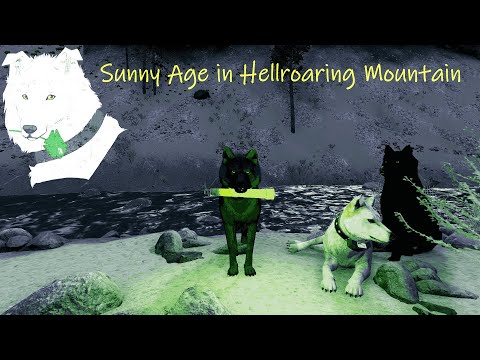 Видео: Растим волчат на карте Hellroaring Mountain | стая Sunny Age | WolfQuest Anniversary Edition №19