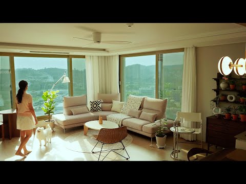 Видео: 🌷Гостиная в корейской квартире | Кресла из ротанга, тканевый диван