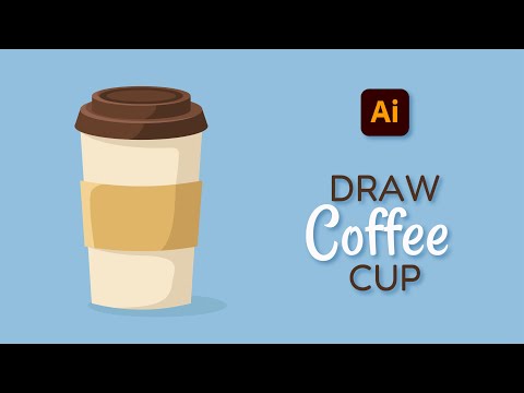 Видео: Малюємо паперовий стакан для кави в Adobe Illustrator | How to Draw a Coffee Paper Cup