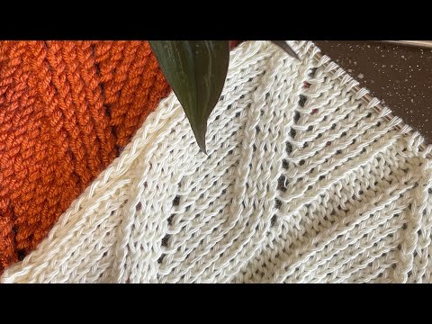 Видео: Легко вяжем прекрасный узор «Ложная коса»