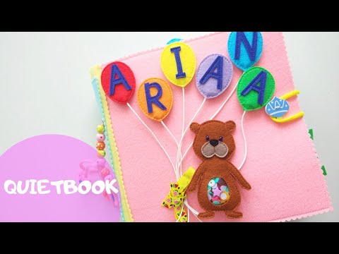 Видео: Развивающая мягкая книжка из фетра для АРИАНЫ. Quietbook