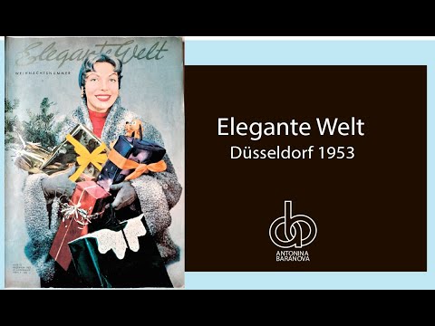 Видео: Журнал Elegante Welt  1953г западная Германия