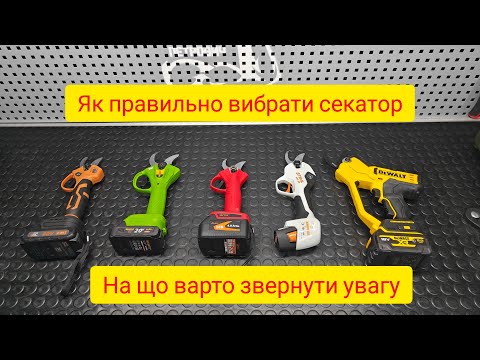 Видео: Як правильно вибрати секатор щоб не лоханутись, stihl, DeWalt, procraft, техас, GTM