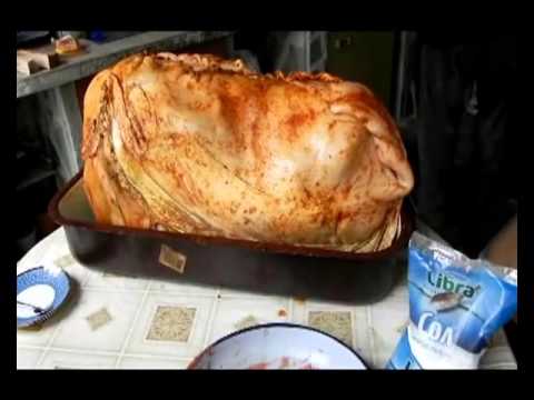 Видео: "Как се прави" Телешка глава в 2 шкембета печена на пещ