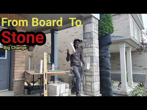 Видео: Огромные трансформирующиеся колонны из досок в камень,
