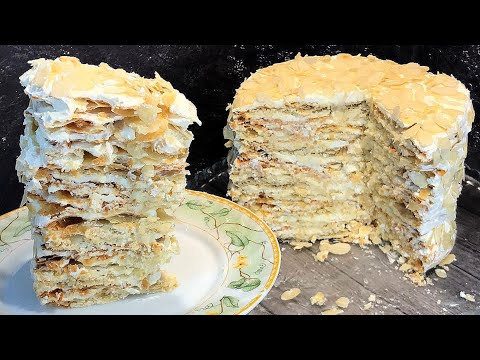 Видео: Вкуснее НАПОЛЕОНА! Самый ХРУСТЯЩИЙ ТОРТ по уникальному рецепту из 90х! Потрясающий Шикарный способ!
