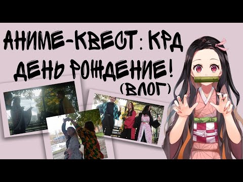 Видео: Влог: празднуем день рождения. Аниме-квест КРД