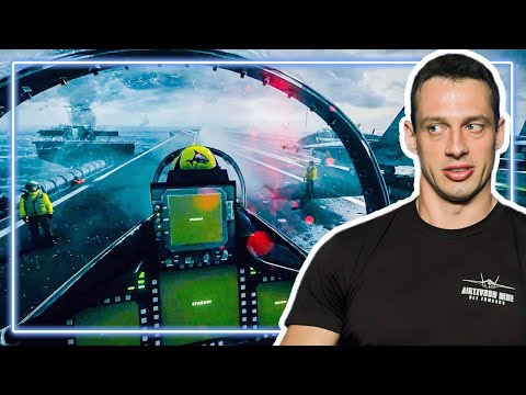 Видео: ПИЛОТ оценивает миссию с истребителями в Battlefield 3 | Реакция Профи