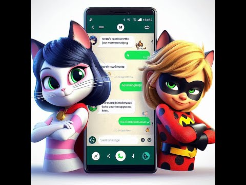 Видео: Переписка:Маринетт(Леди Баг),Адриана(Кота Нуара),Альи(Рены Руж),Хлои(Королевы Пчелы) Ч1 #SHORTS