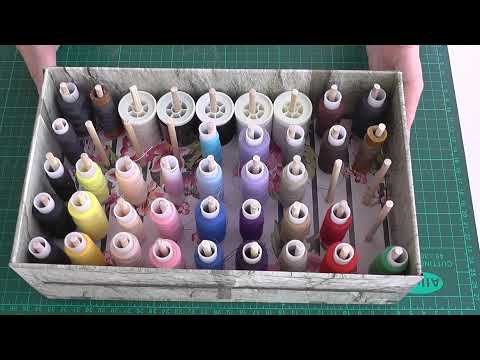 Видео: Хранение катушек с нитками