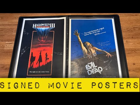 Видео: Коллекция подписанных киноафиш (перенесла в новое портфолио)