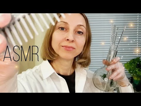 Видео: АСМР 💆 Трихолог 🔎Тщательный осмотр волос 🙌 Тихий голос • ASMR Trichologist 💆