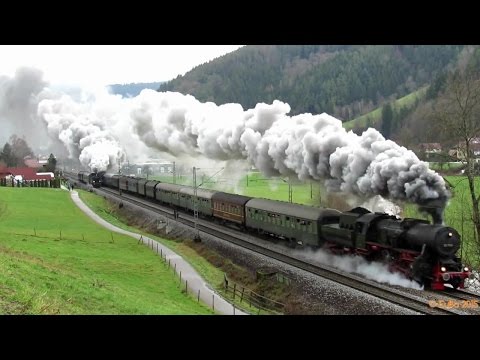 Видео: Паровозы обгоняют друг друга - часть 3