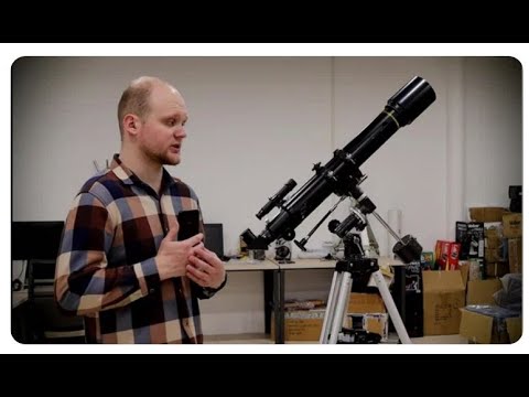 Видео: Телескоп Levenhuk Skyline PLUS 70T - обзор, впечатления. Экваториальная монтировка, нужна ли?