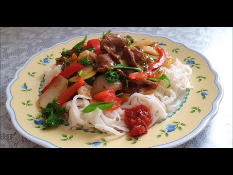 Видео: Вкусный обед Лапша Мясо Овощи