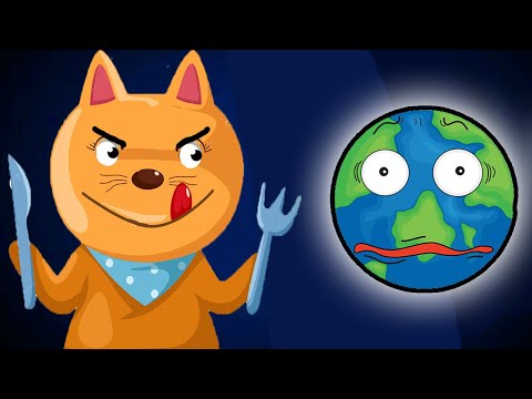 Видео: Котик Едун и съедобная планета, мультик игра Детский летсплей, Tasty Planet #9