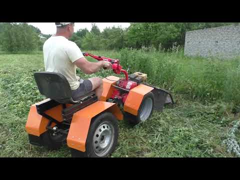 Видео: КАТАЮСЬ на МОТОБЛОКЕ и СЕНОКОС.