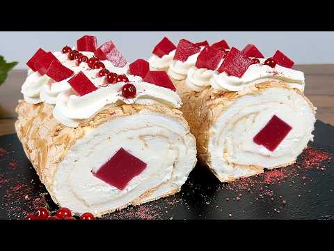Видео: Невероятно нежный и хрустящий десерт с ягодами! Пирог без муки за 10 минут.