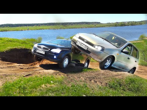 Видео: ТАЗЫ АТАКУЮТ!! Битва на бездорожье, Ford Focus, Лада Калина, ВАЗ 2109, 2107, Audi, KIA, Chery