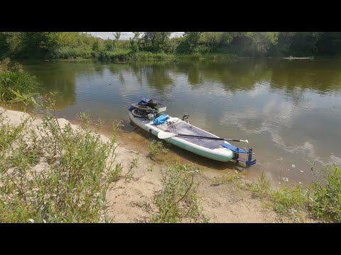 Видео: Вело-водный поход. Электровелосипед + САП с электромотором от гироскутера. 2025.