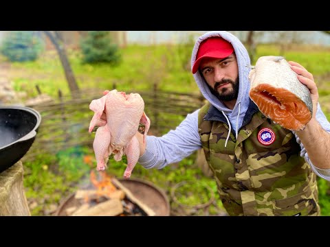 Видео: ПОХМЕЛЬНЫЙ СУП с ЛОСОСЕМ, КУРИЦЕЙ и ТЫКВОЙ. СТАНЕШЬ как БРЭД ПИТТ и БРЮС УИЛЛИС.