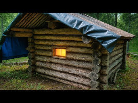 Видео: Ушел с Лайкой в ИЗБУ КОНУРУ. Рыбалка на ХАРИУСА. Ремонт КРЫШИ