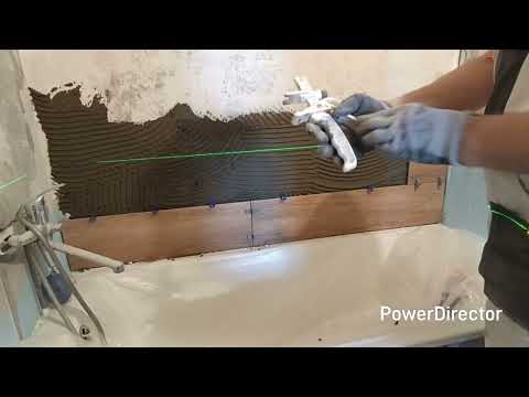 Видео: Видеоурок от ВЛАДИМИР-МАСТЕР. КАК И ЧЕГО НАЧИНАТЬ КЛЕИТЬ КЕРАМИЧЕСКУЮ ПЛИТКУ.