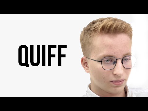 Видео: Мужская стрижка Quiff
