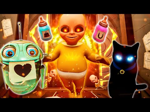 Видео: ПОЛНОЕ ПРОХОЖДЕНИЕ РЕБЕНОК В ЖЕЛТОМ ЧЁРНАЯ КОШКА ► The Baby In Yellow: BLACK CAT