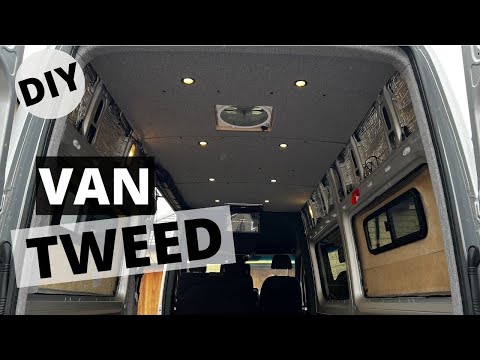 Видео: Ep5 SPRINTER VAN BUILD ИЗОЛЯЦИЯ ПОТОЛОЧНОЙ ТКАНЬЮ ИЗ ТВИДА