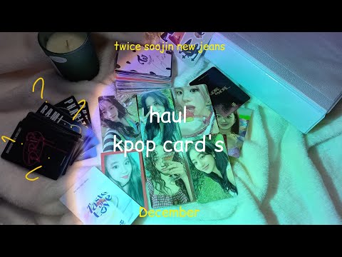 Видео: распаковка карт за декабрь | начинаю коллекцию twice. soojin и hyein