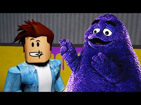 Видео: ГРИМАС против Кида 👾 Побег от Фиолетового Монстра GRIMACE Horror Roblox